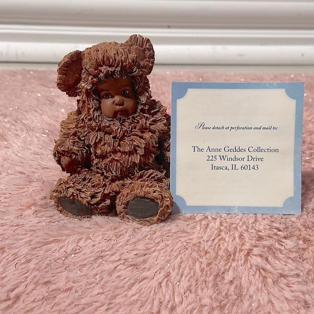 Anne Geddes "From Small Beginnings Come Great Things" 1998 Bear Figurine